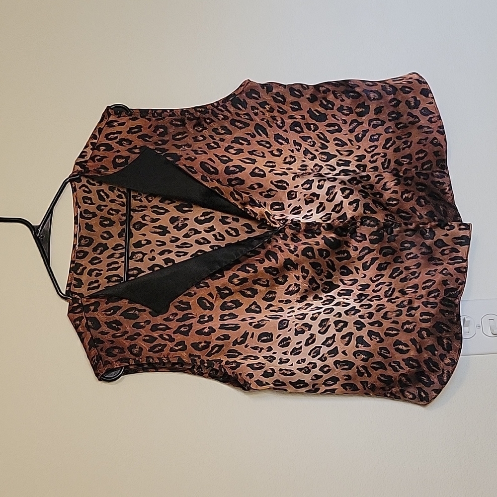Vintage animal print vest